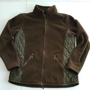 BARBOUR Fleece Zip Up Warm Jacket, Size 10